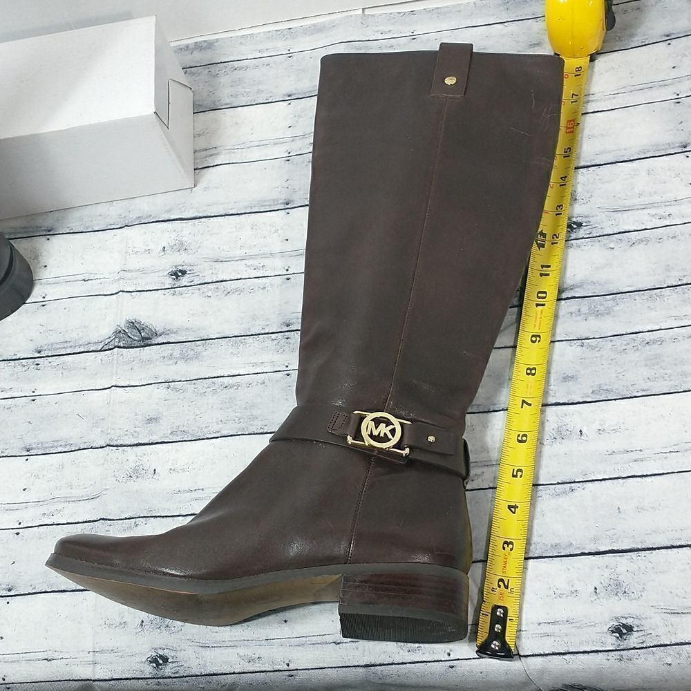 Michael Kors Dark Brown Riding Boots SZ 9.5M - Picture 6 of 10